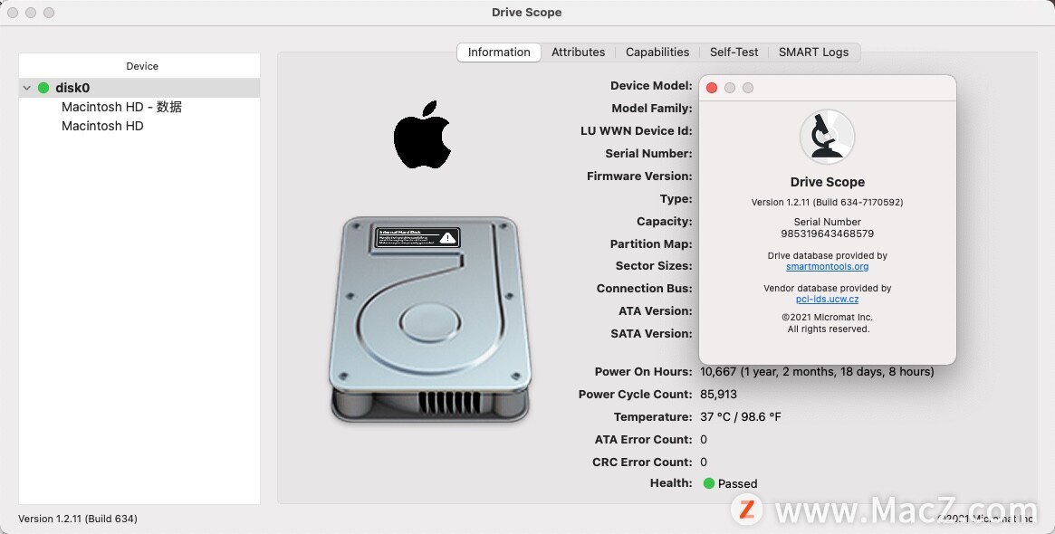 Drive Scope for mac(硬盘检查分析工具)v1.2.11激活版 - 图1