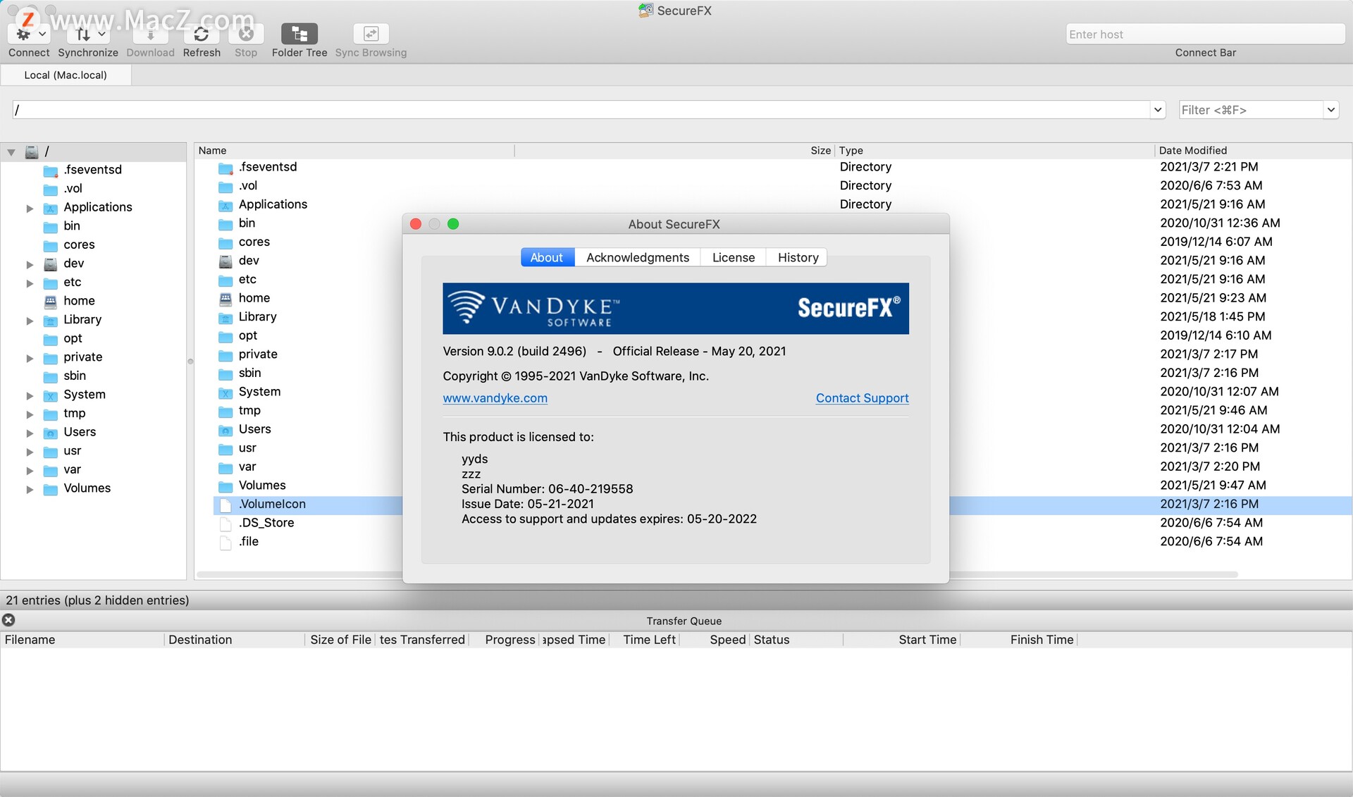 SecureFX for Mac(跨平台文件传输工具)v9.0.2(2496)激活版 - 图1