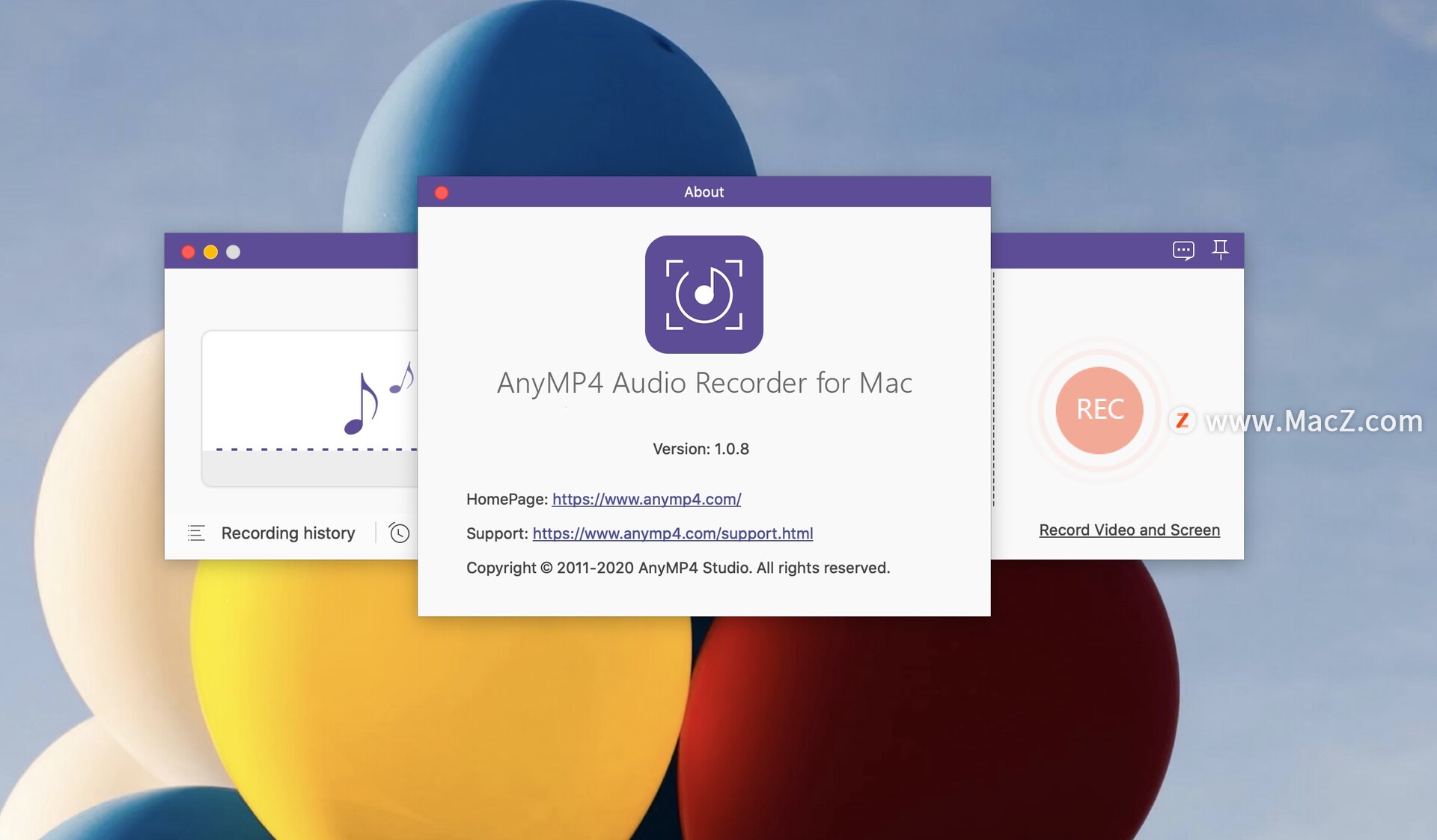 AnyMP4 Audio Recorder for Mac(专业音频录制工具)v1.0.8免激活版 - 图1