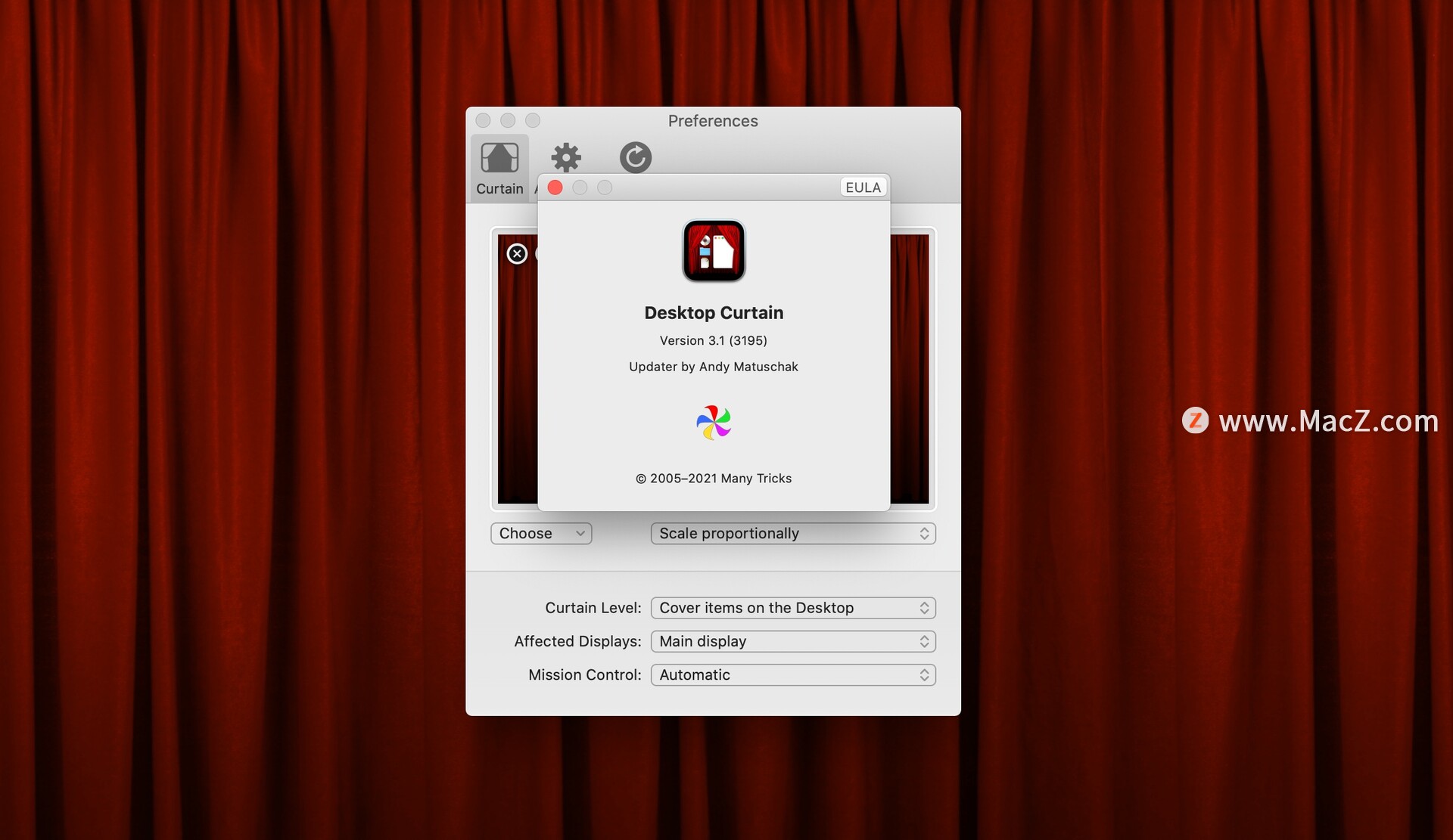 Desktop Curtain for Mac(桌面图标隐藏工具)v3.1(3159)免激活版 - 图1