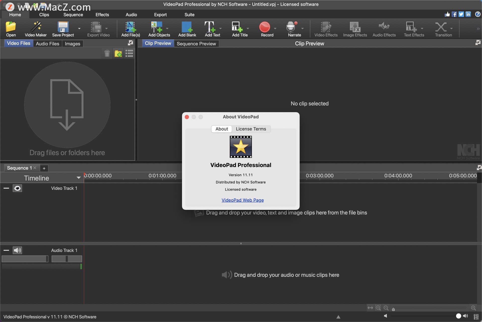 VideoPad Video Editor for Mac(Mac视频编辑工具)11.11 - 图1