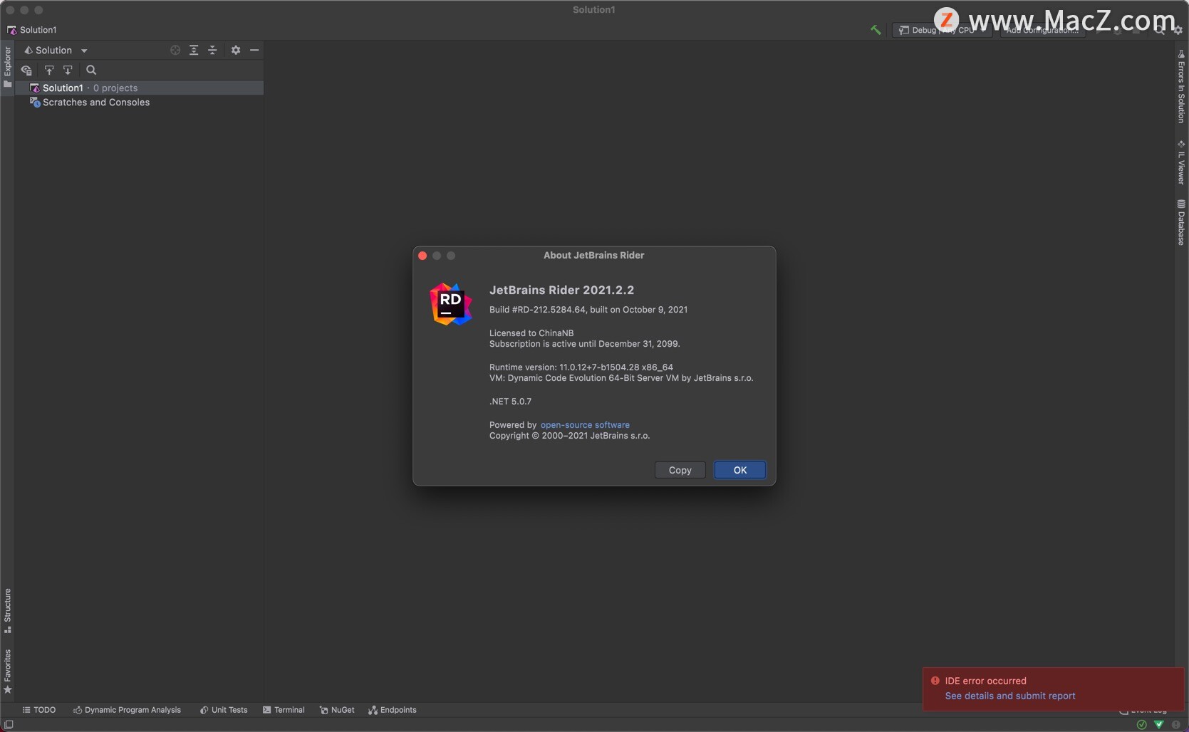 JetBrains Rider for mac(跨平台.NET IDE集成开发)v2021.2.2中文激活版 - 图1