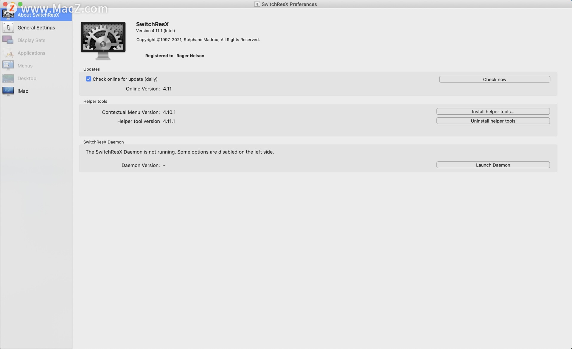 SwitchResX for Mac(屏幕分辨率修改工具)支持big surv4.11.1激活版 - 图1