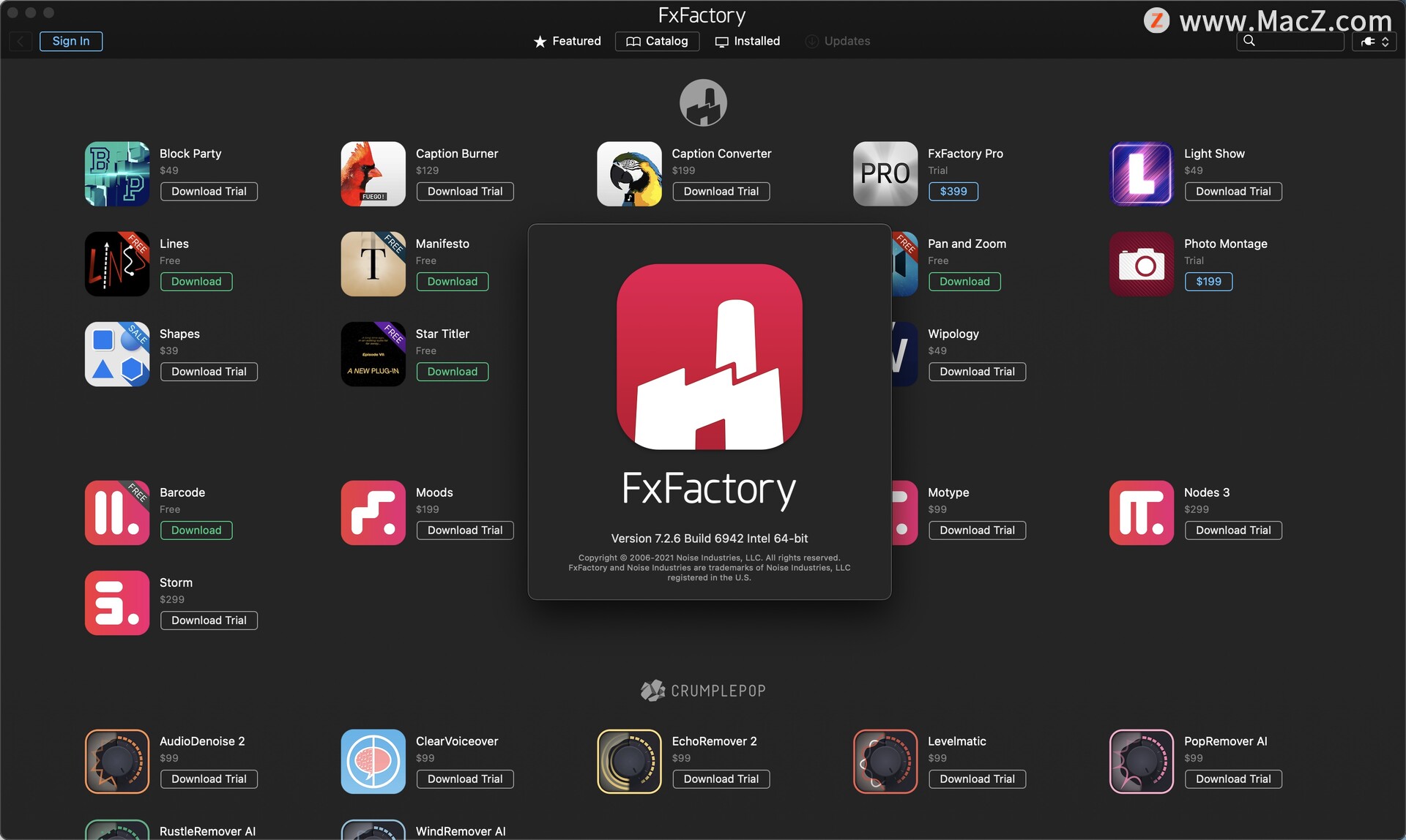FxFactory 7 Pro for Mac(fcpx/ae/pr视觉特效插件包)v7.2.6(6942) - 图1