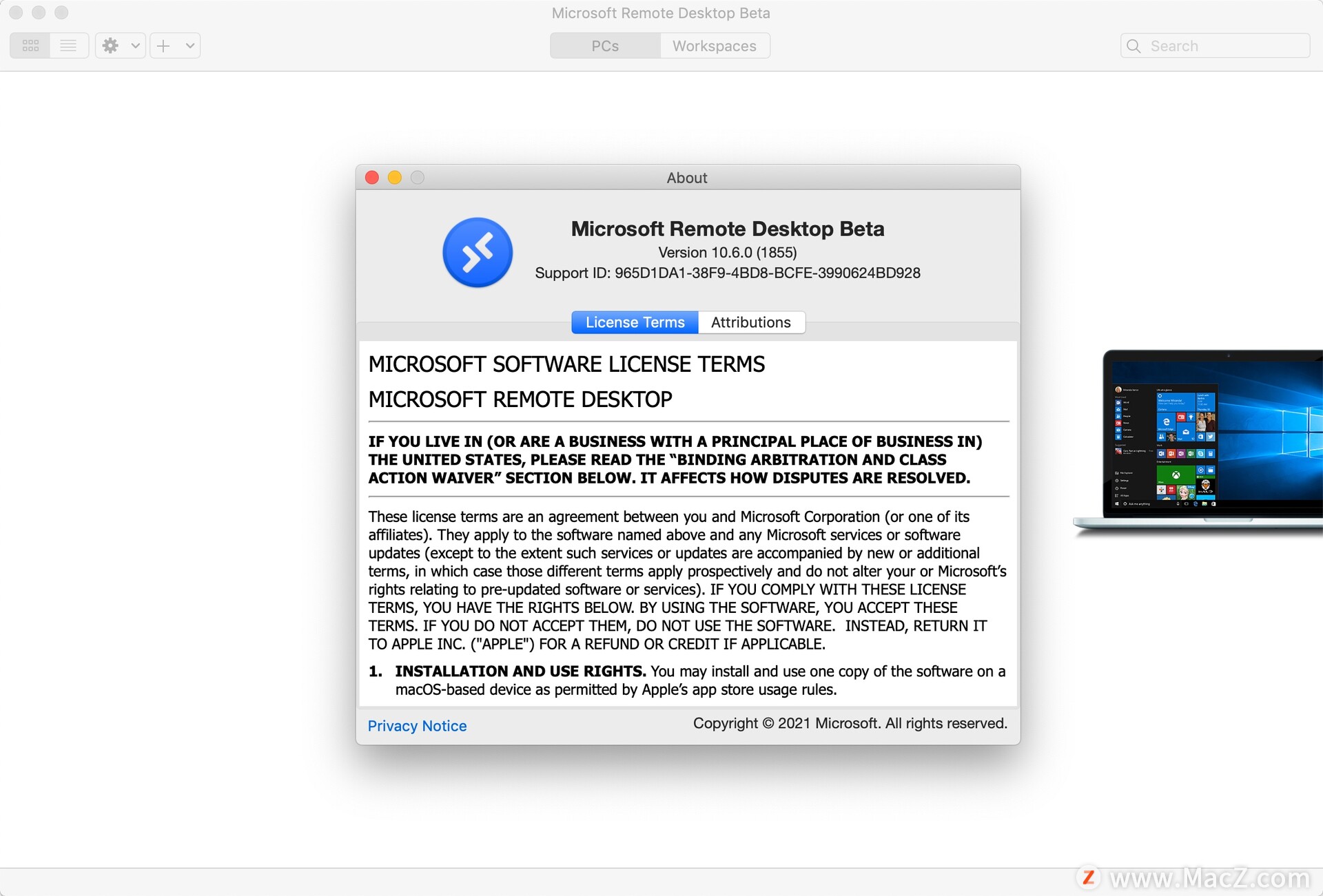 Microsoft Remote Desktop for Mac(微软远程连接工具)v10.6.0(1855)最新版 - 图1