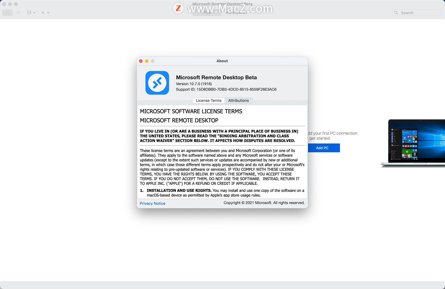 Microsoft Remote Desktop for Mac(微软远程连接工具)v10.7.0(1916)中英直装版 - 图1