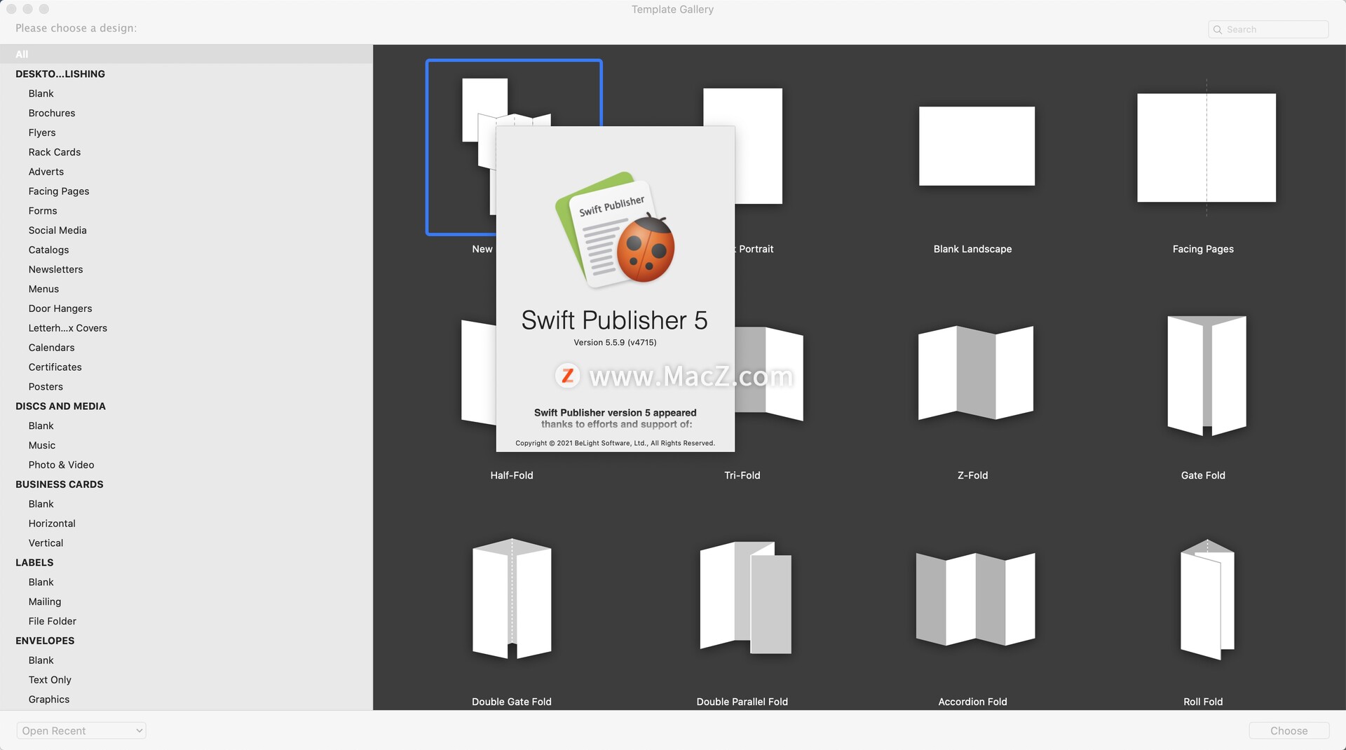 Swift Publisher 5 for Mac(快速版面设计软件)v5.5.9(4715)永久激活版 - 图1