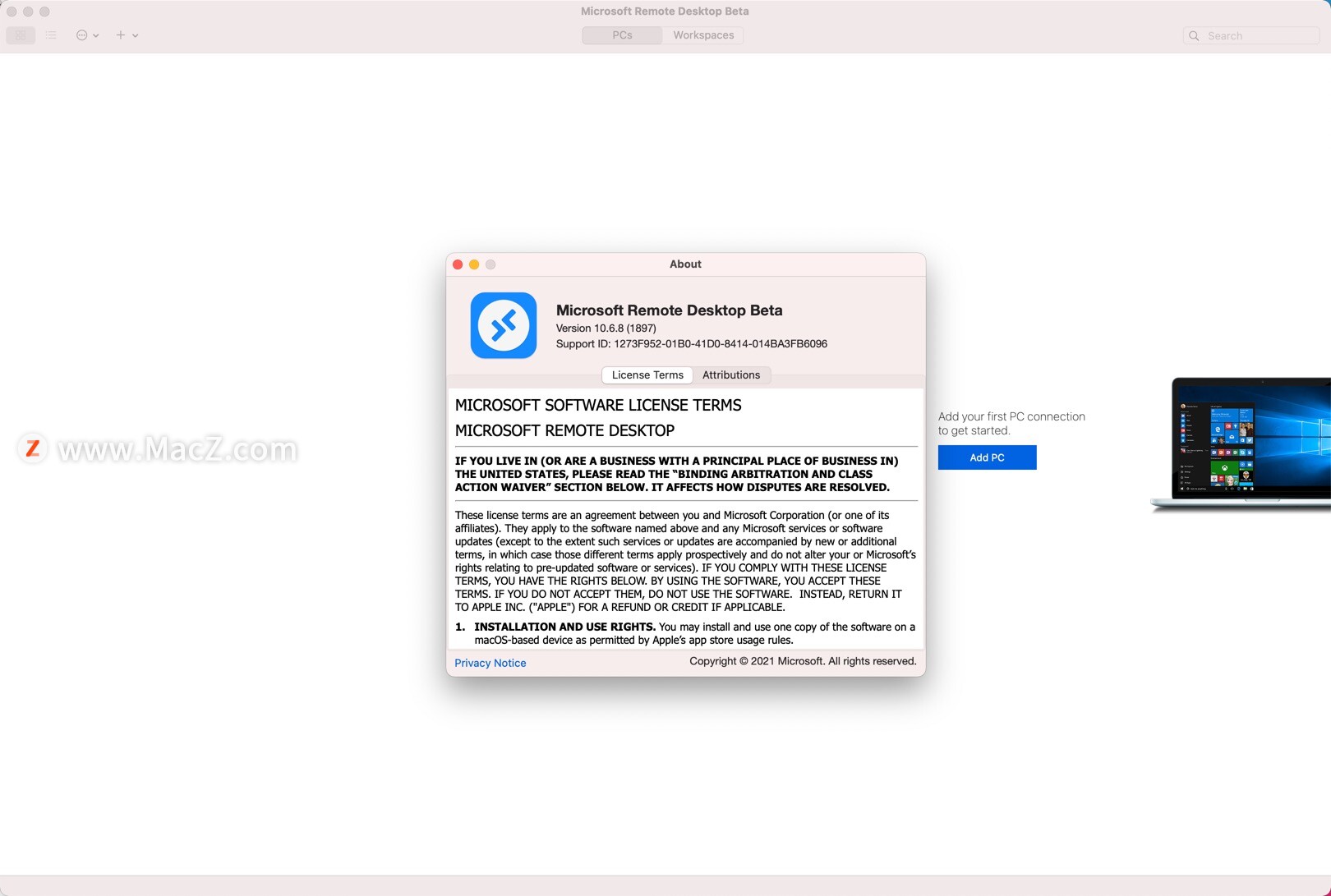 Microsoft Remote Desktop for Mac(微软远程连接工具)v10.6.8(1897) - 图1