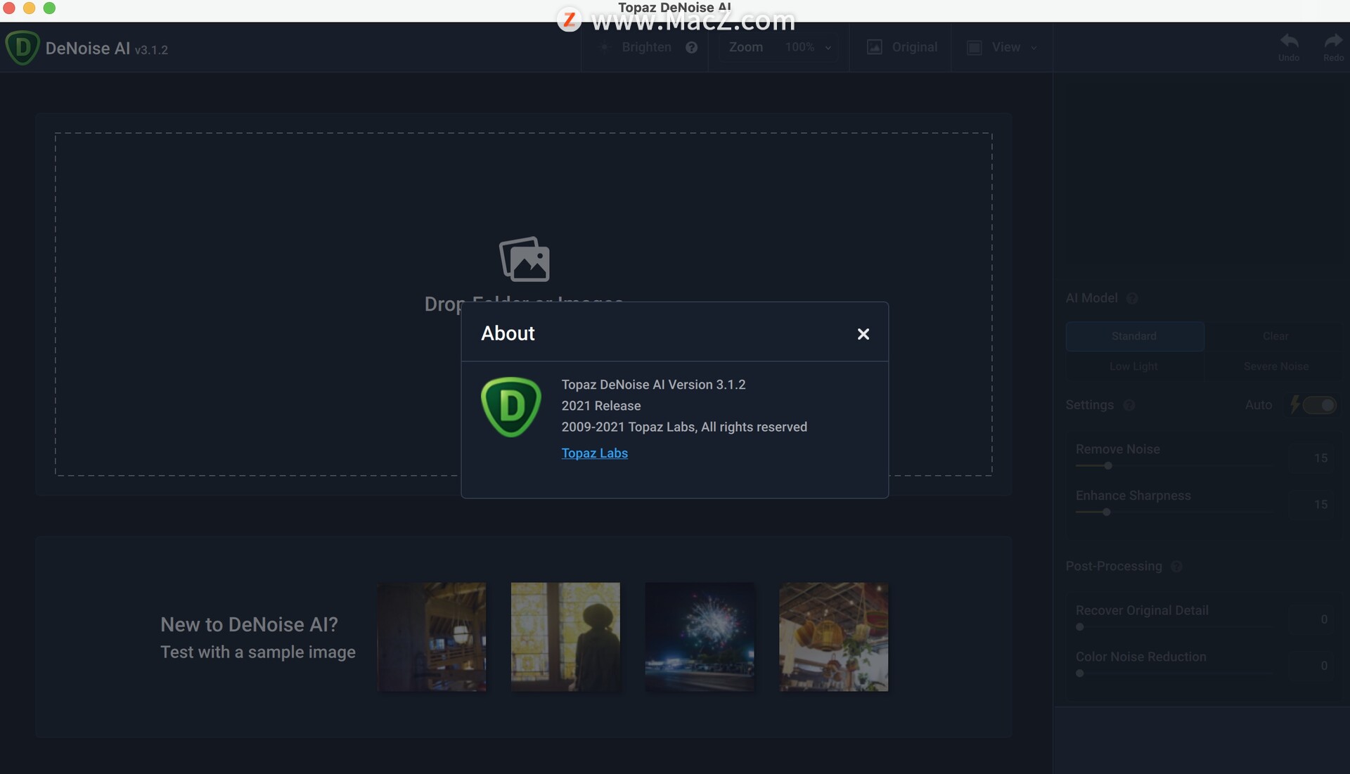 Topaz DeNoise AI for Mac(Mac图片降噪软件)v3.1.2一键激活版 - 图1
