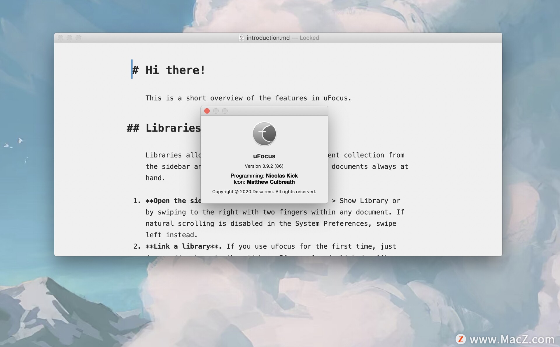 uFocus for Mac(mac文本编辑器)v3.9.2免费版 - 图1