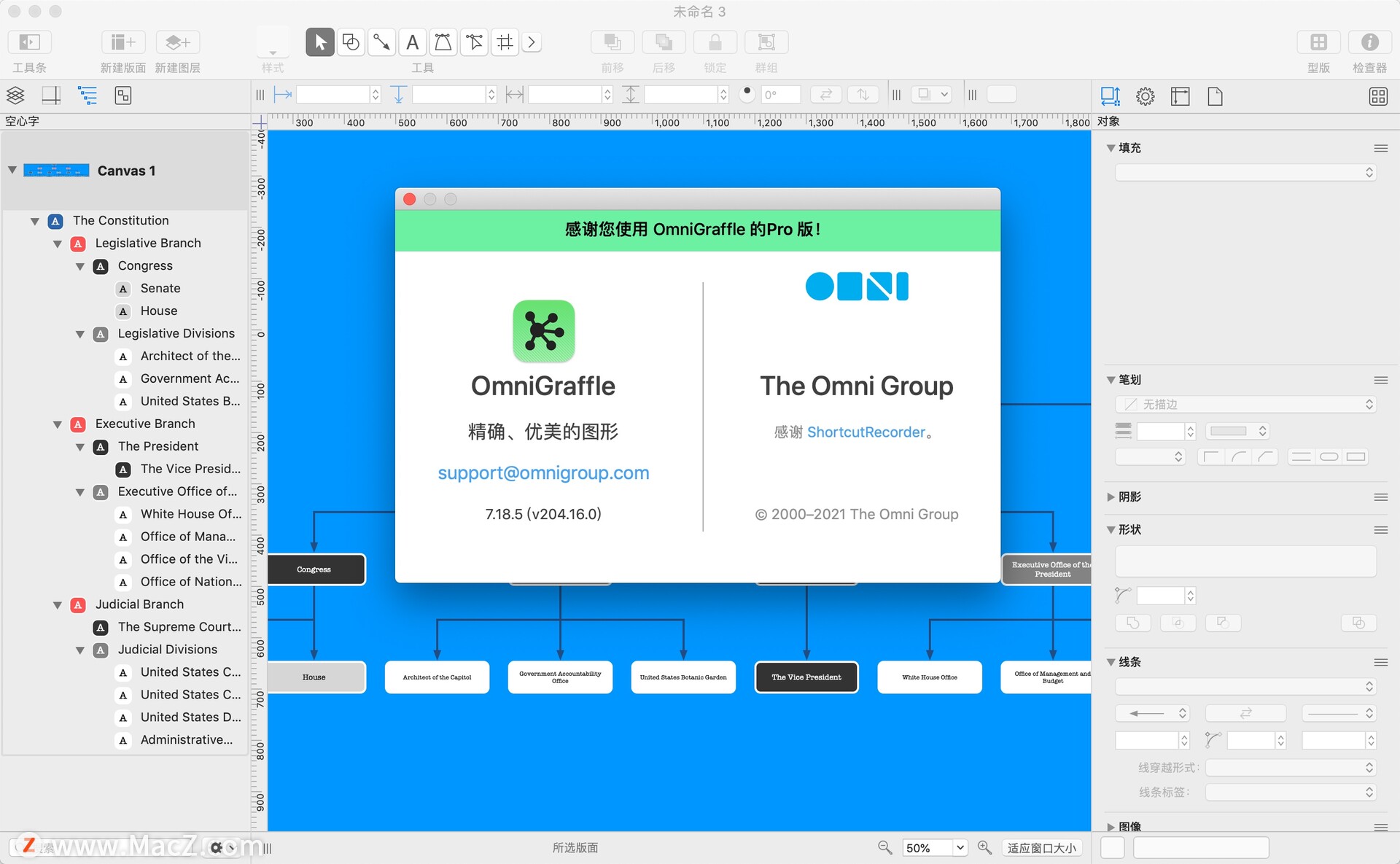 OmniGraffle Pro for mac(专业图表绘制软件)v7.18.5(204.16.0)正式激活版 - 图1