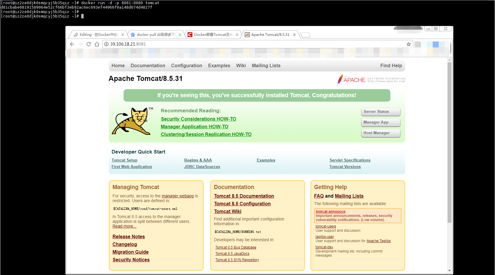 在Docker中安装tomcat - 图6