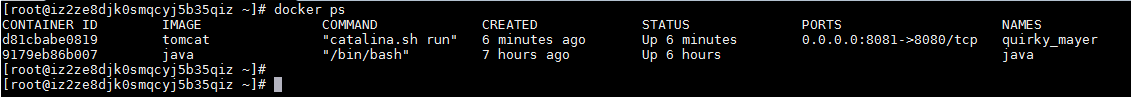 在Docker中安装tomcat - 图7