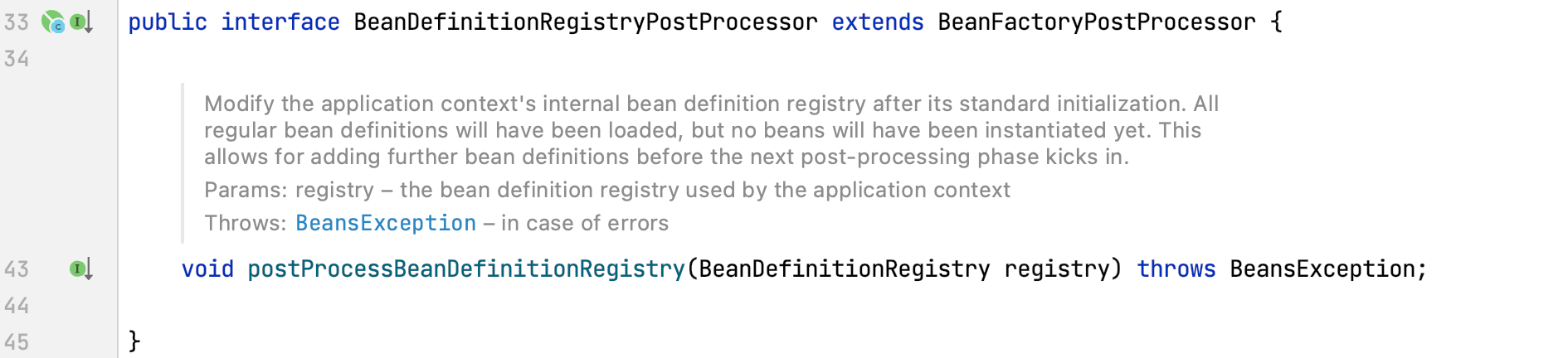 深入理解BeanFactoryPostProcessor & BeanDefinitionRegistryPostProcessor - 图10